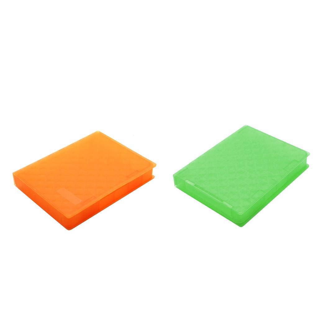 2Pcs 2.5 SATA Hard Drive HDD SSD Enclosure External Disk Case Storage Box"