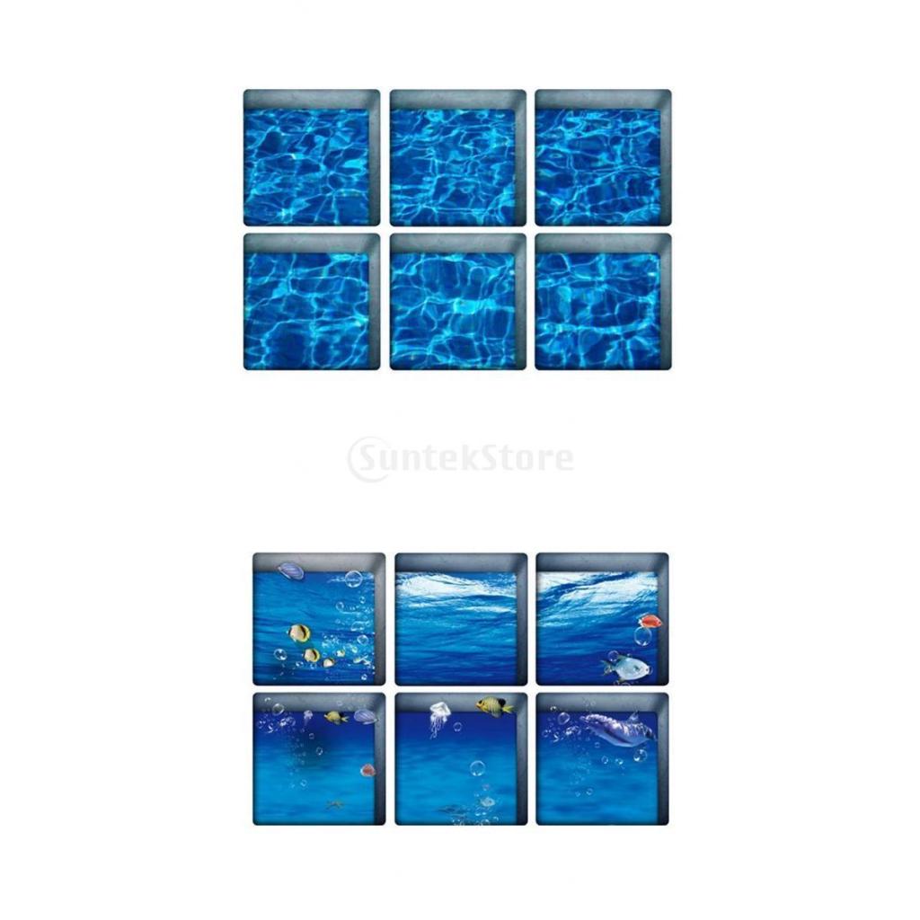 2pcs 3D Self-adhesive Bathtub Non Slip Appliques Stickers Decals Tub Tattoo