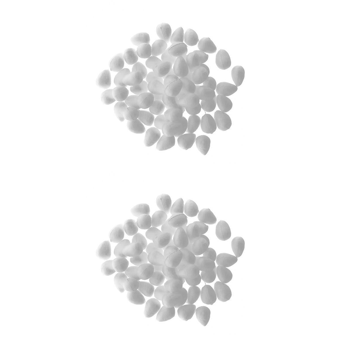 200 Pcs Water Drop Shaped Styrofoam Foam Flower Heart DIY Crafts 19 & 46 mm