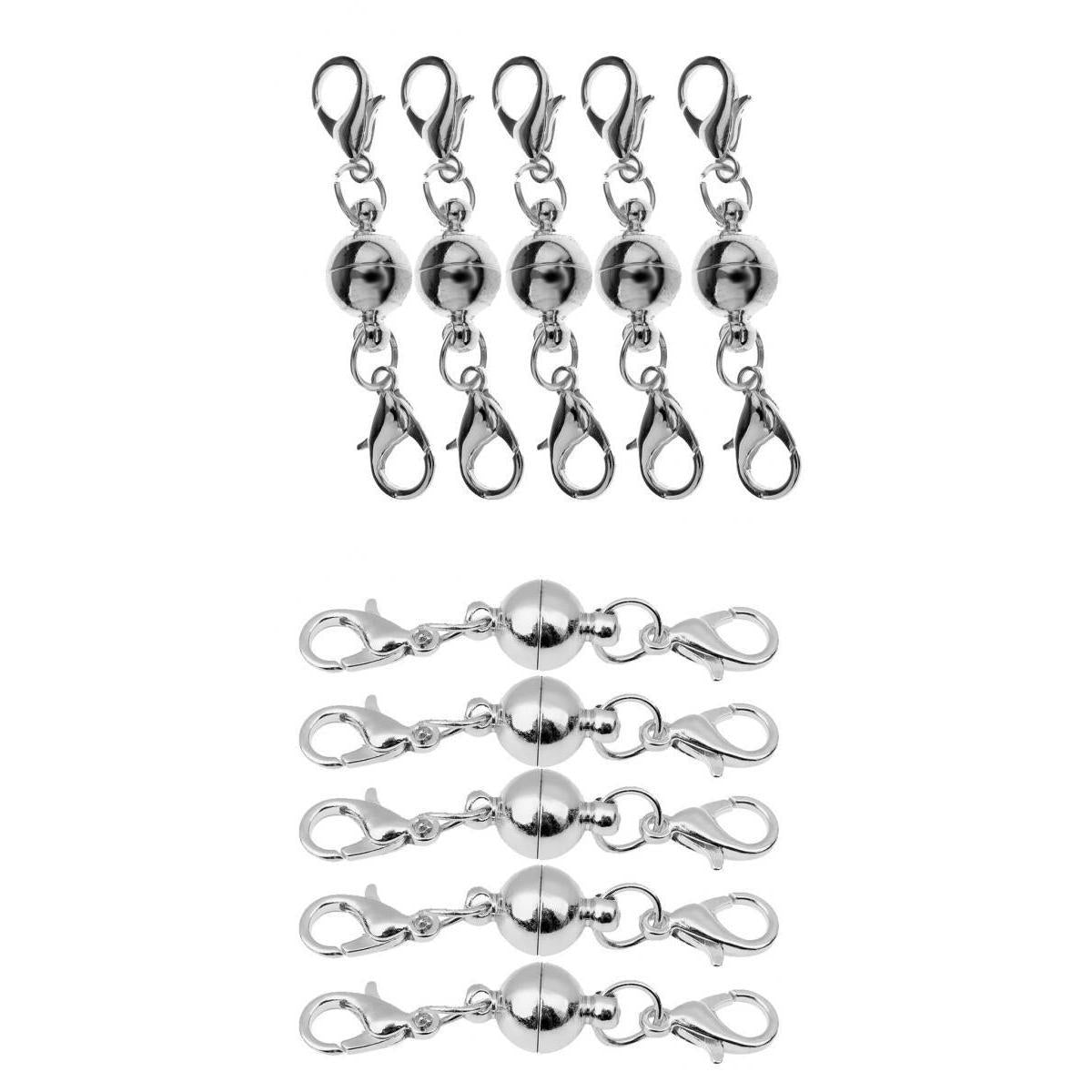 10 Set Magnetic Lobster Clasps DIY Necklace Bracelet Findings Mix 4 mm 6 mm