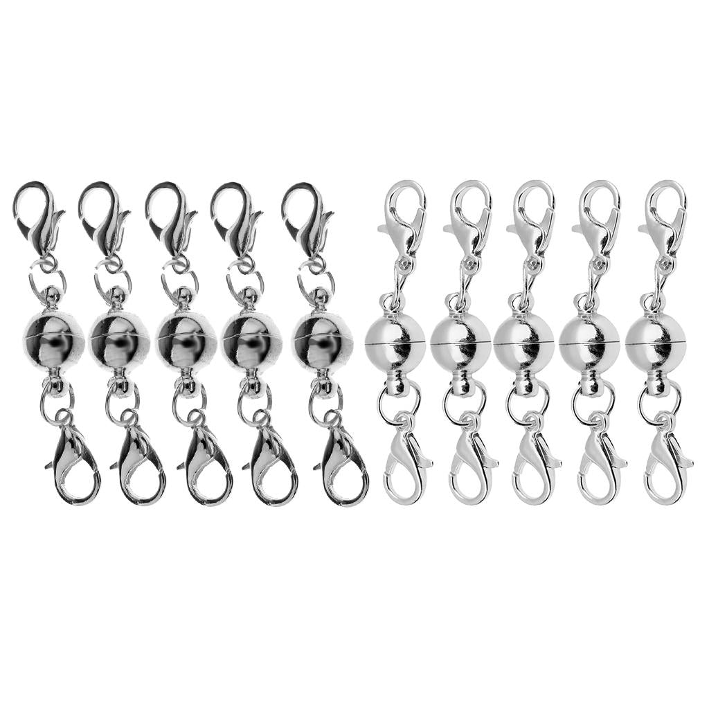 10 Set Magnetic Lobster Clasps DIY Necklace Bracelet Findings Mix 4 mm 6 mm