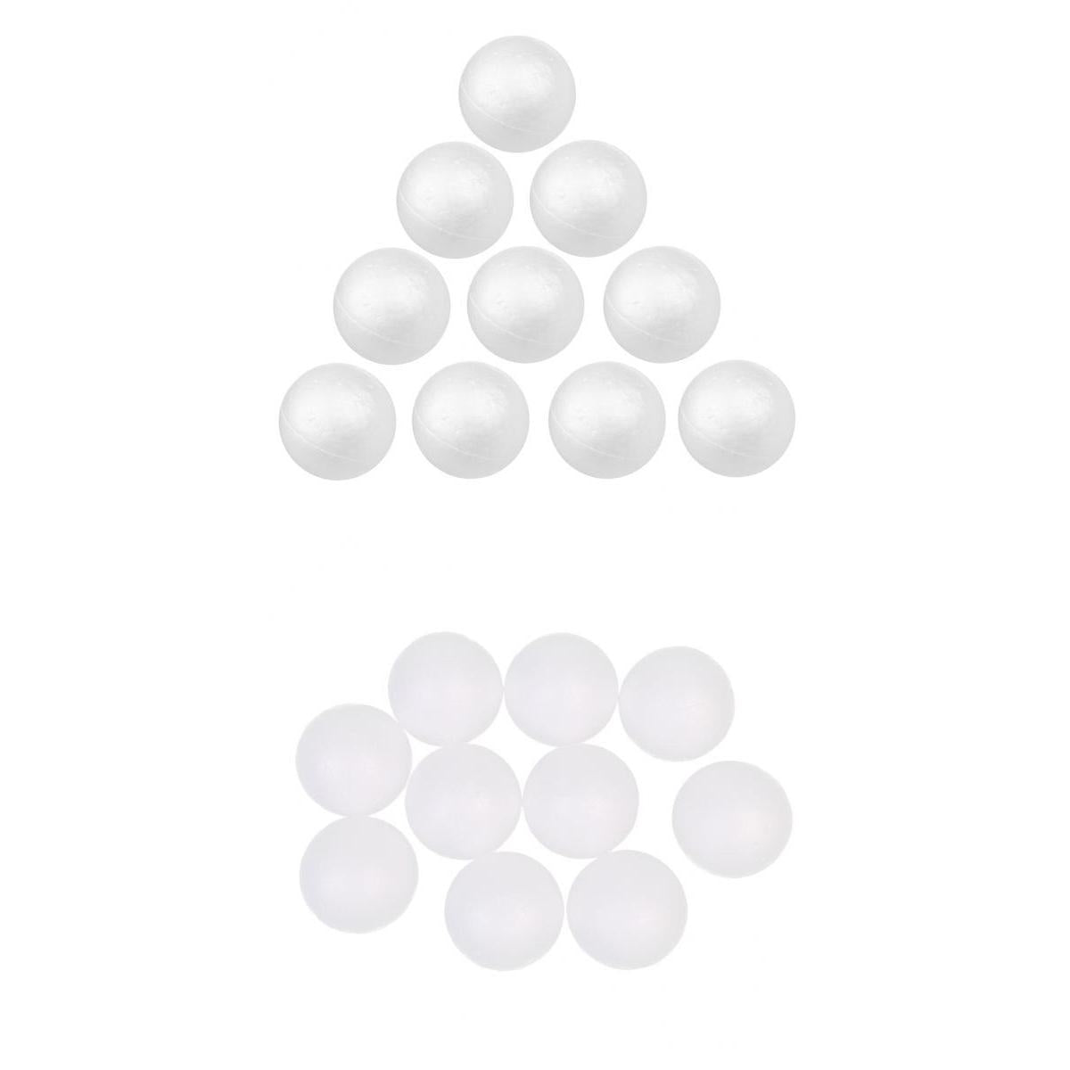 20 Pieces 4cm 5cm White Modelling Craft Styrofoam Polystyrene Foam Balls
