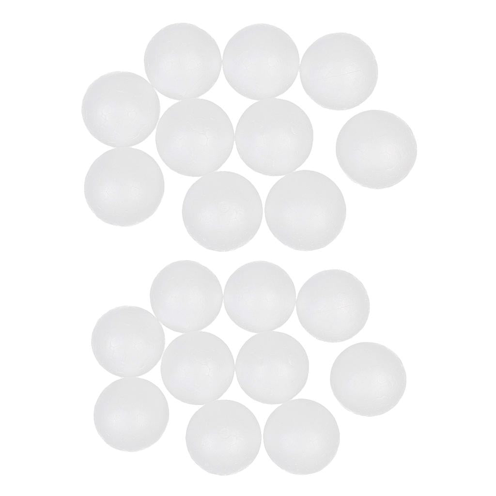 20 Pieces 4cm 5cm White Modelling Craft Styrofoam Polystyrene Foam Balls