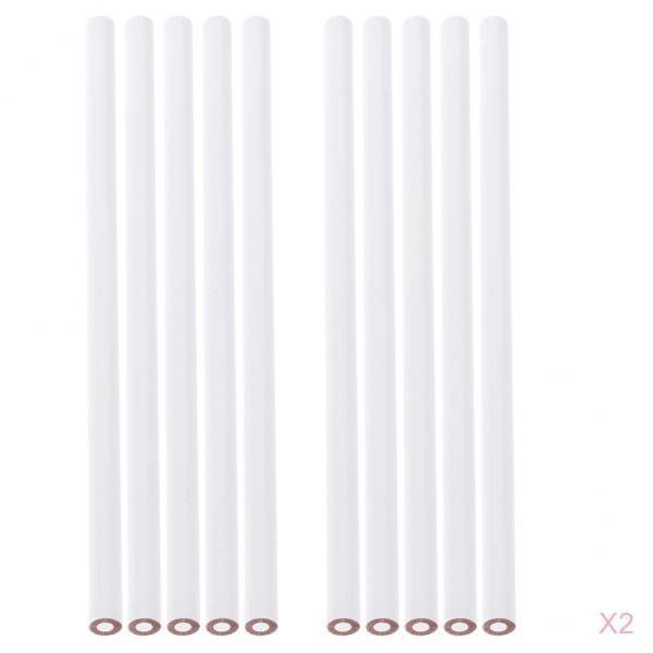 20 Pieces China Marker Wax Pencil Non Toxic Glass Metal Wood Fabric White