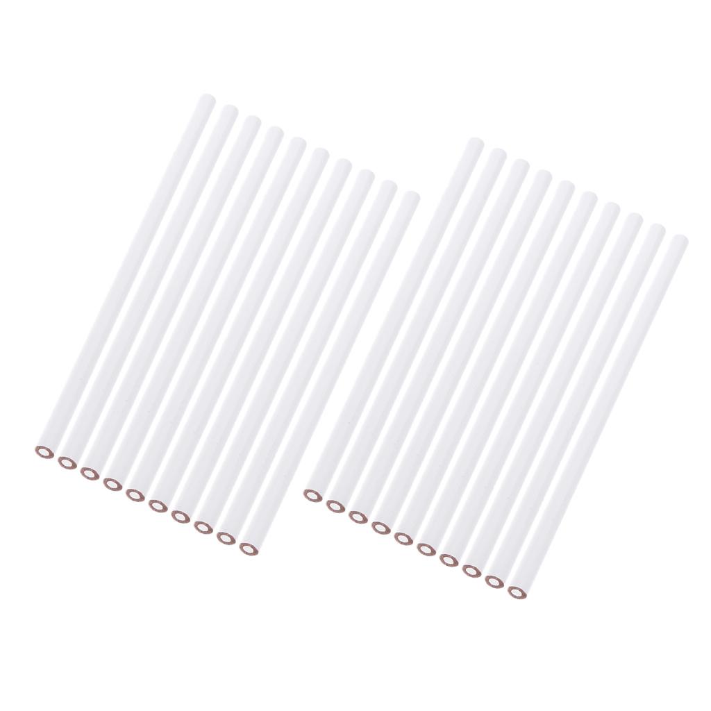 20 Pieces China Marker Wax Pencil Non Toxic Glass Metal Wood Fabric White