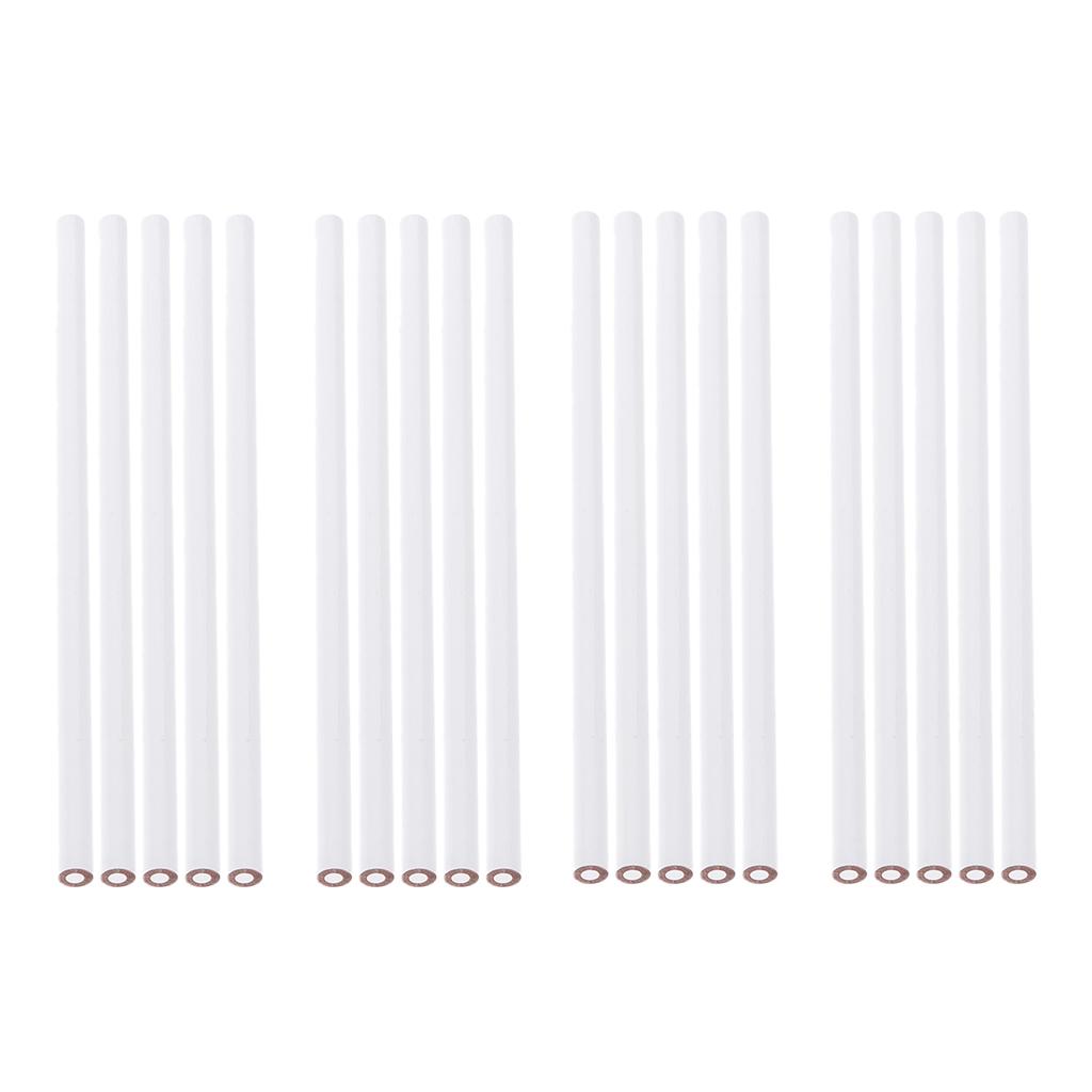 20 Pieces China Marker Wax Pencil Non Toxic Glass Metal Wood Fabric White