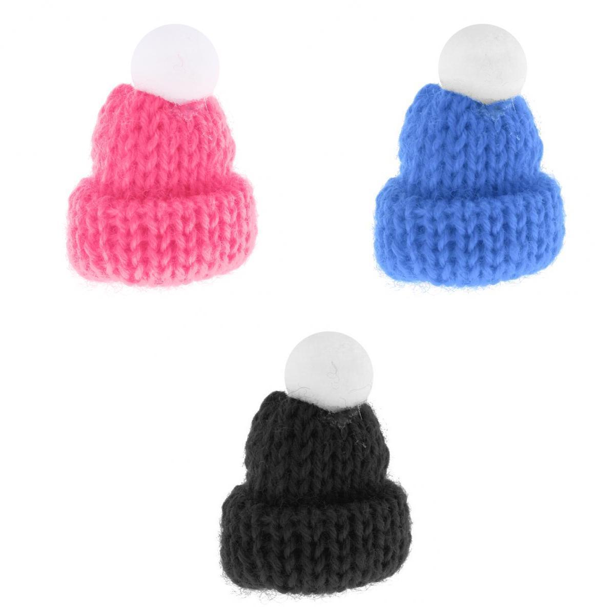 3 Color 1/12 Scale Dollhouse Miniature Scene Beanie Hat Skate Cap Decoration