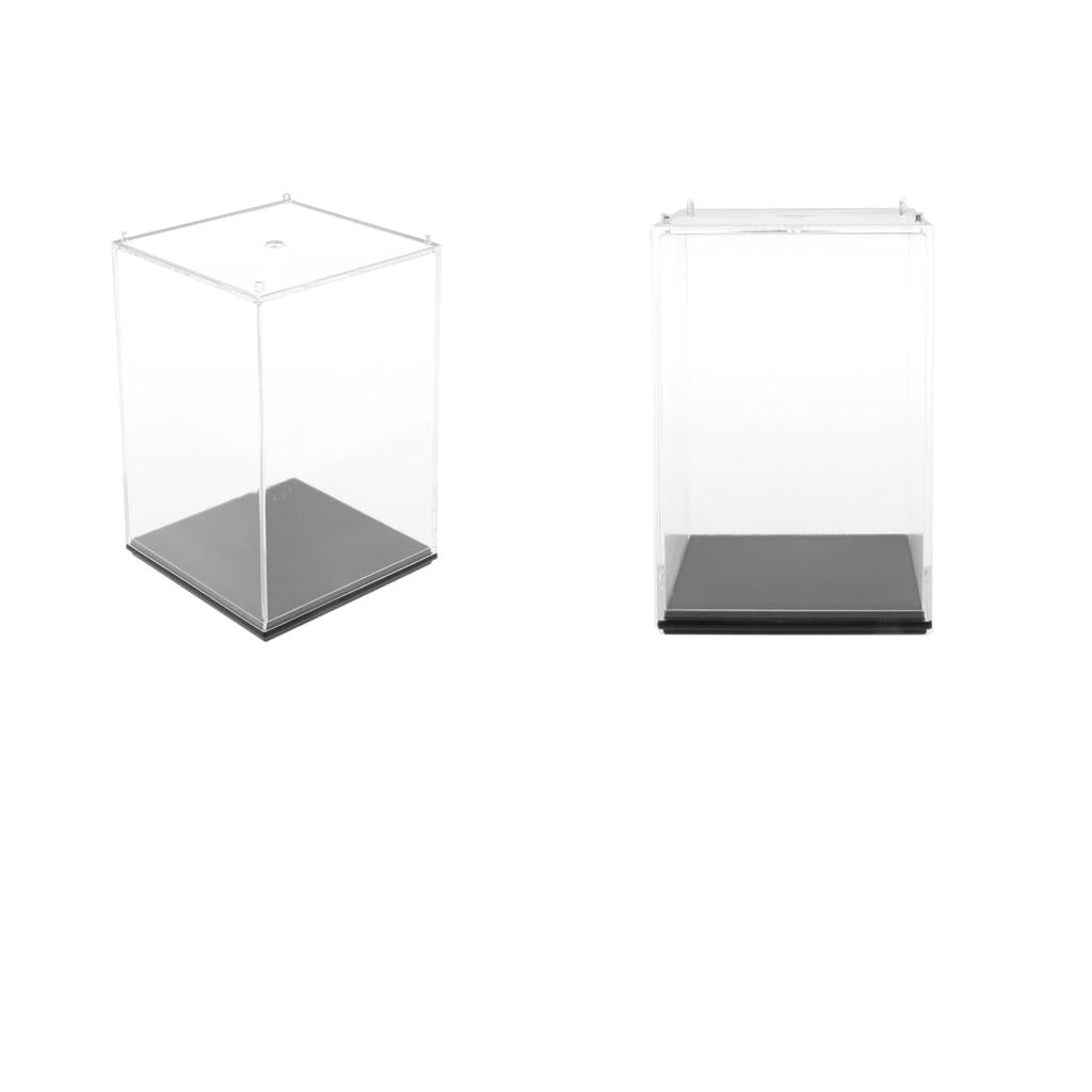 2 Piece 7x7x10cm Model Display Case Dustproof Protection Display Box