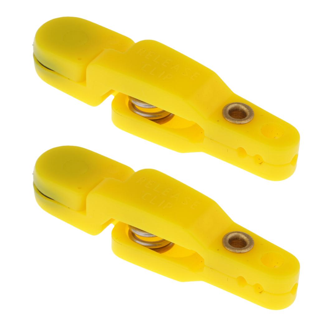 2pcs Snap Release Clip for Weight, Planer Board, Kite, Heavy Tension Yellow