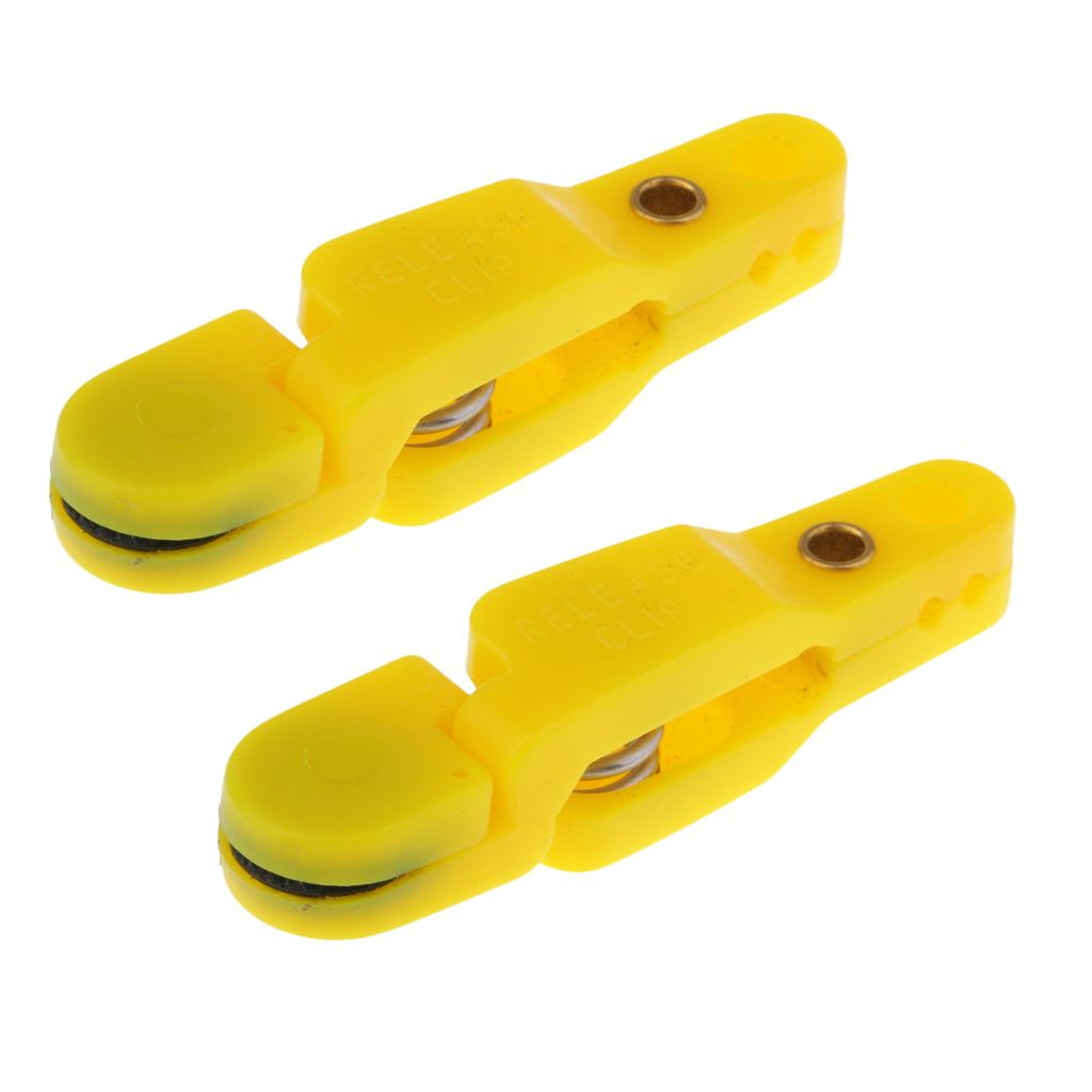 2pcs Snap Release Clip for Weight, Planer Board, Kite, Heavy Tension Yellow