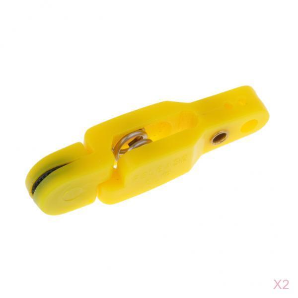 2pcs Snap Release Clip for Weight, Planer Board, Kite, Heavy Tension Yellow