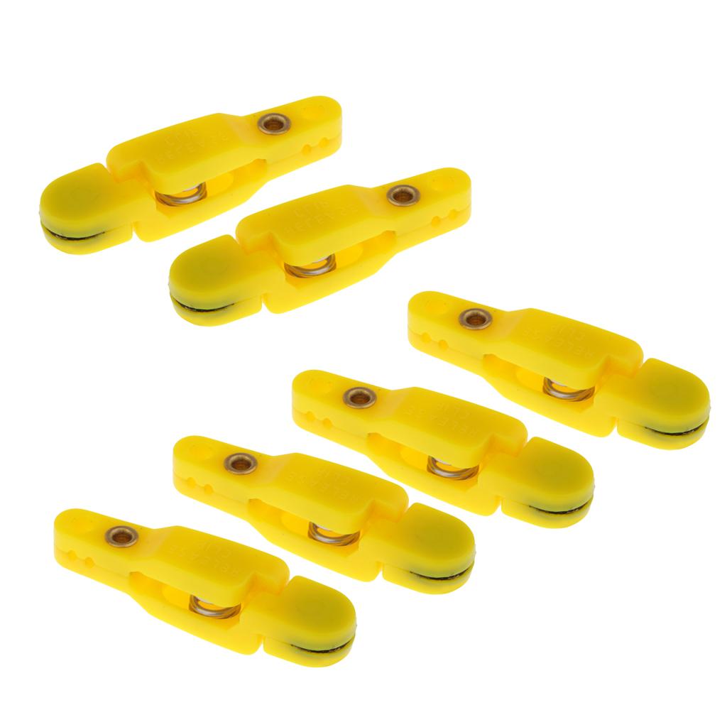 6pcs Snap Release Clip for Weight, Planer Board, Kite, Heavy Tension Yellow