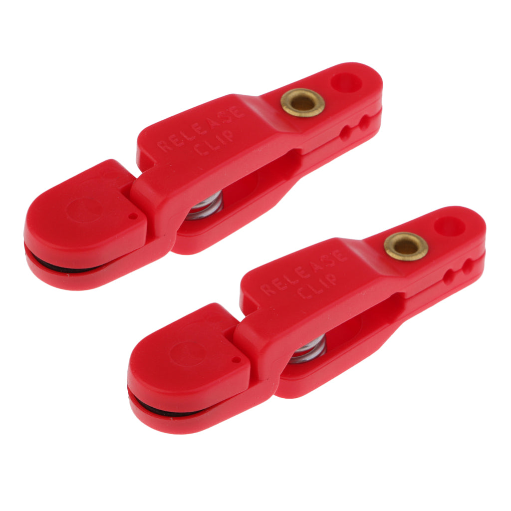 2pcs Snap Release Clip for Weight, Planer Board, Kite, Heavy Tension Red