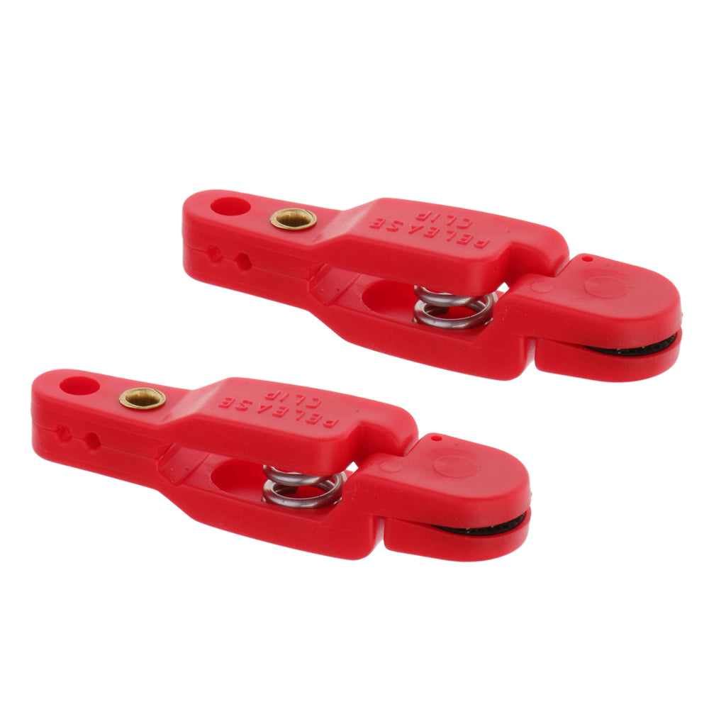 2pcs Snap Release Clip for Weight, Planer Board, Kite, Heavy Tension Red