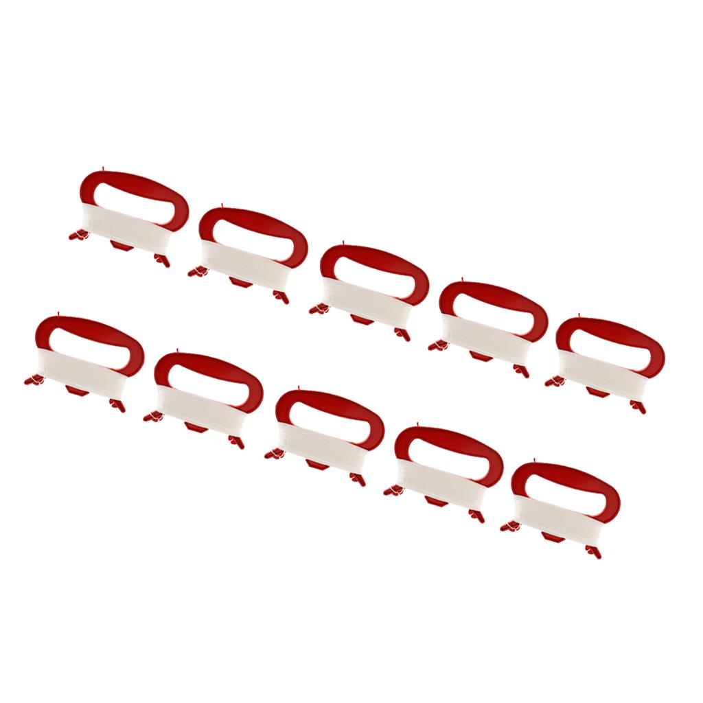 10pcs Kite Handle & 100m Kite Line for Camping Fishing Outdoor Activity Red