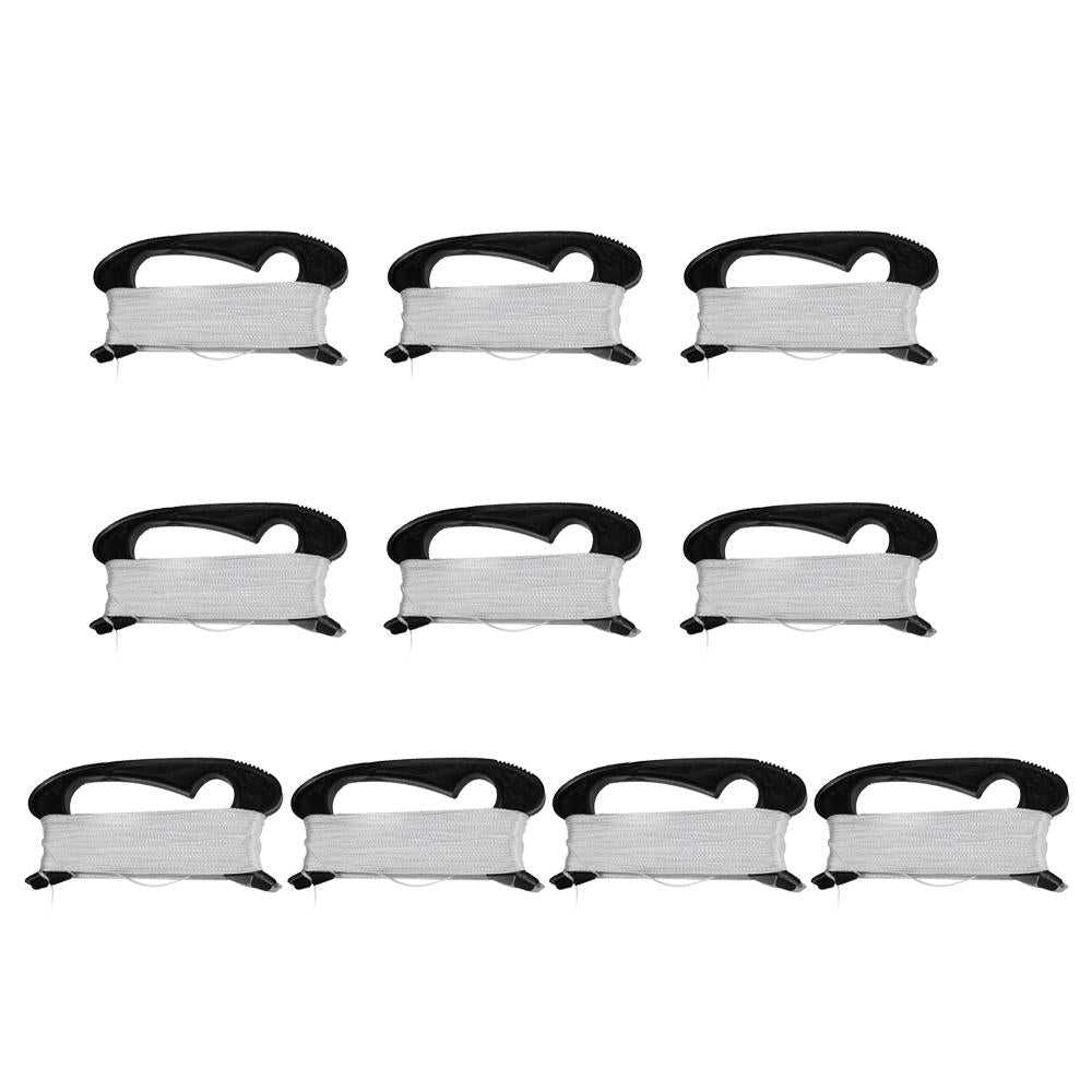 10x Kite Handle & 100m Kite Line for Camping Fishing Outdoor Activity Black