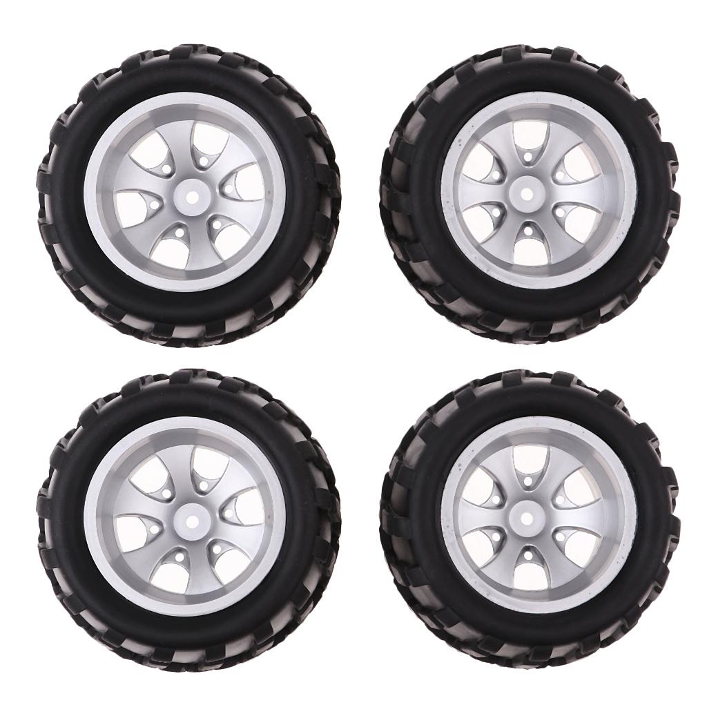 4 Pieces 1/18 Car Spare Parts Right Tire for 1:18 Wltoys A979 A979-B A979-A