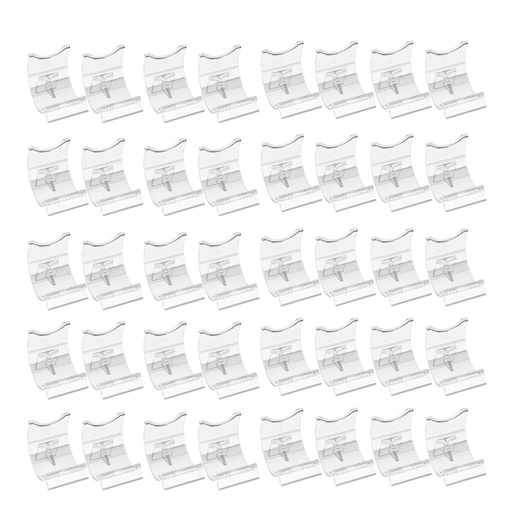 40pcs Lighter Display Stand Clear Acrylic Easel Holder Rack for Lighter