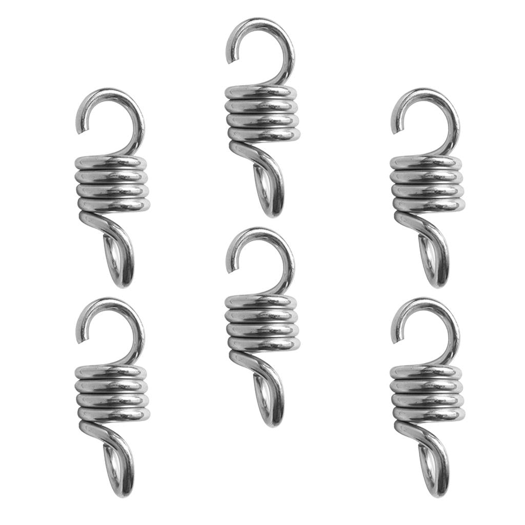 6Piece Extension Spring Suspension Hook Hanger for Yard Swing Hammock Chair