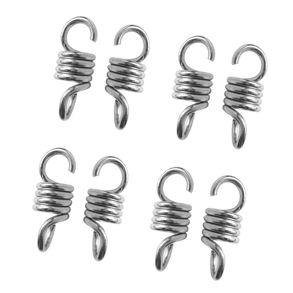 4 Pair Extension Spring Suspension Hook Hanger for Yard Swing Hammock Chair