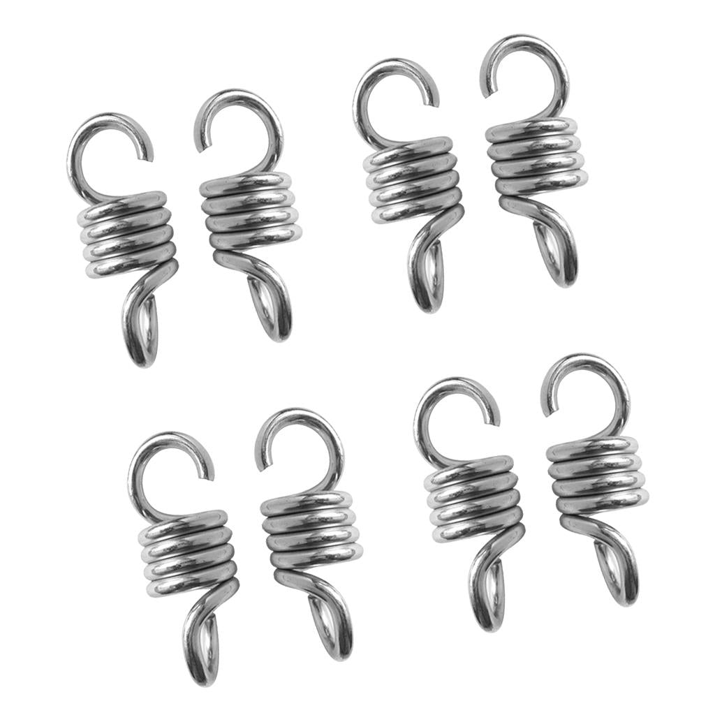 4 Pair Extension Spring Suspension Hook Hanger for Yard Swing Hammock Chair