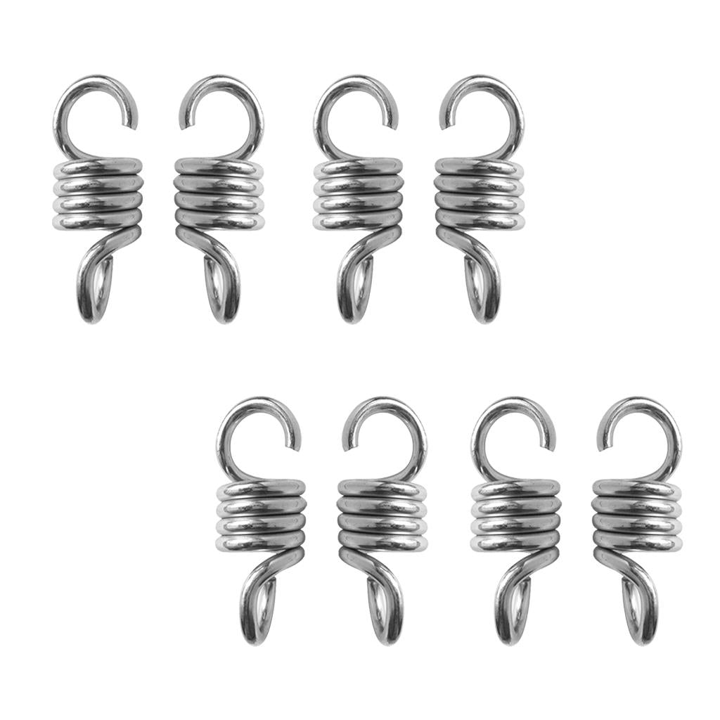 4 Pair Extension Spring Suspension Hook Hanger for Yard Swing Hammock Chair