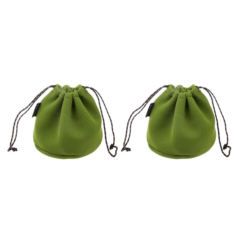 2pcs Outdoor Camping Hiking Cookware Set Storage Bag for Cooking Pots Pans
