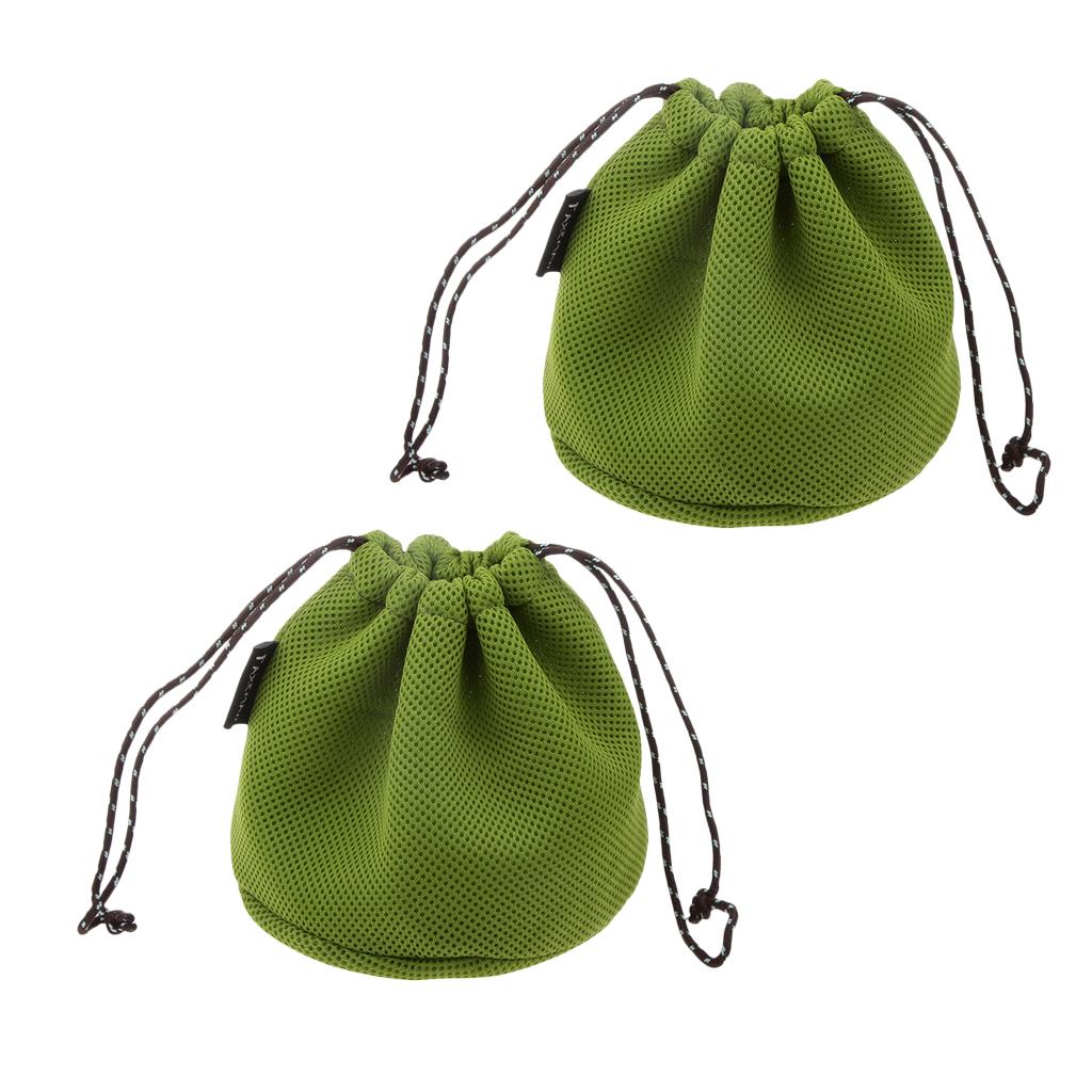 2pcs Outdoor Camping Hiking Cookware Set Storage Bag for Cooking Pots Pans
