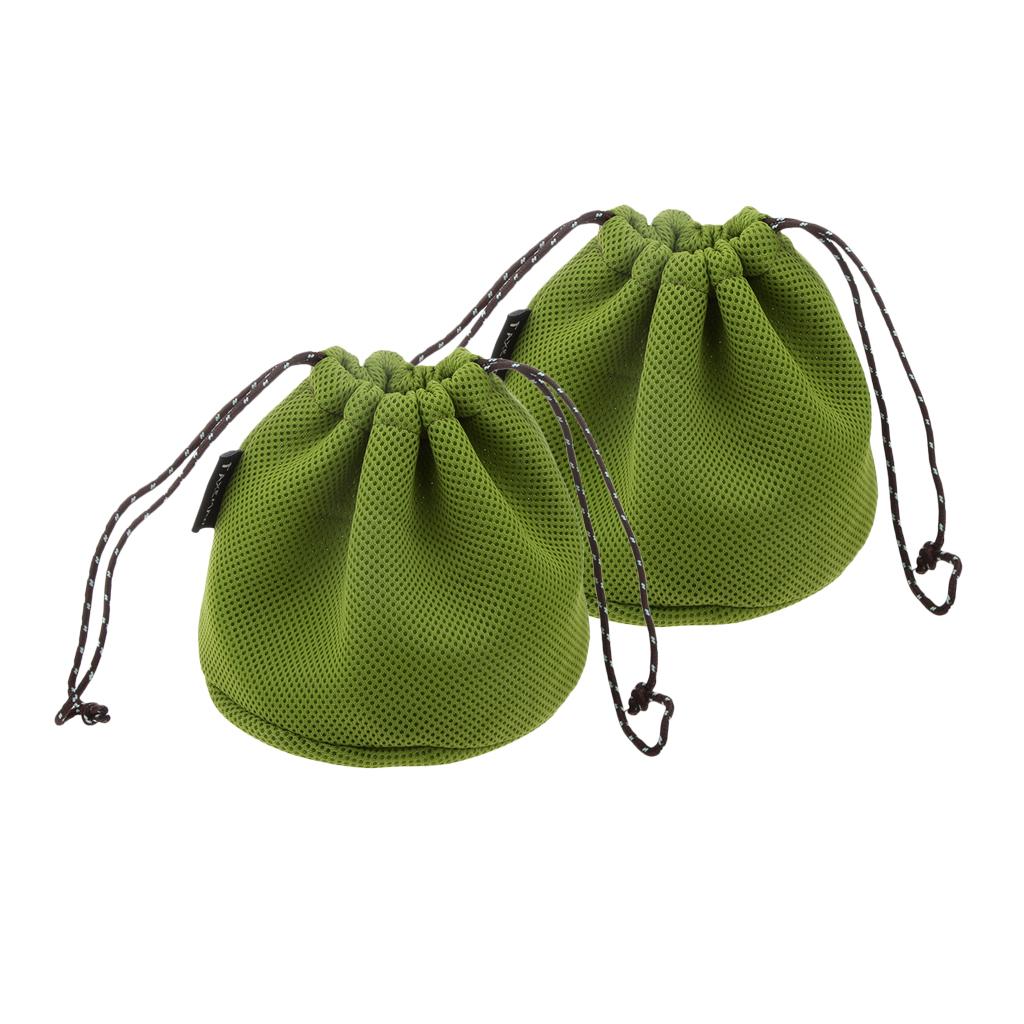2pcs Outdoor Camping Hiking Cookware Set Storage Bag for Cooking Pots Pans