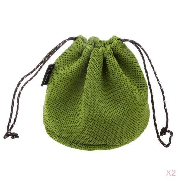 2pcs Outdoor Camping Hiking Cookware Set Storage Bag for Cooking Pots Pans