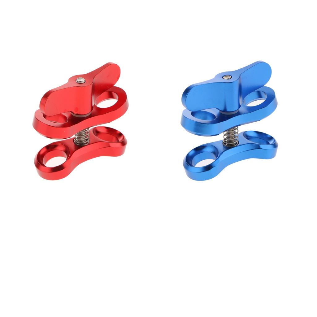 2 Pcs Underwater Diving Ball Join Connector Clamp Mount Arm for Flashlight