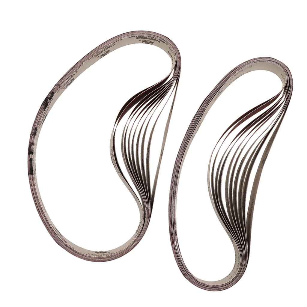20Pcs 1 x 30" Aluminum Oxide Abrasive Belts Sanding Belts 400 Grit 600 Grit"