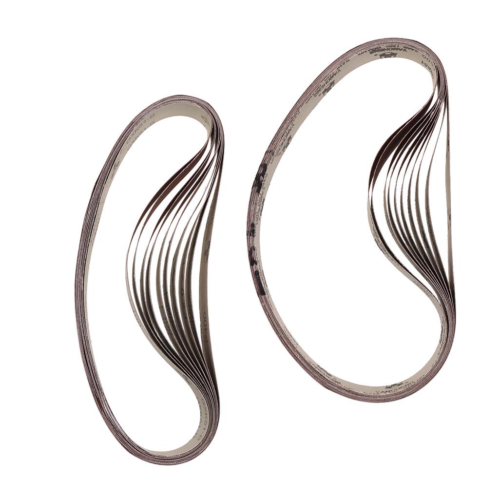 20Pcs 1 x 30" Aluminum Oxide Abrasive Belts Sanding Belts 400 Grit 600 Grit"