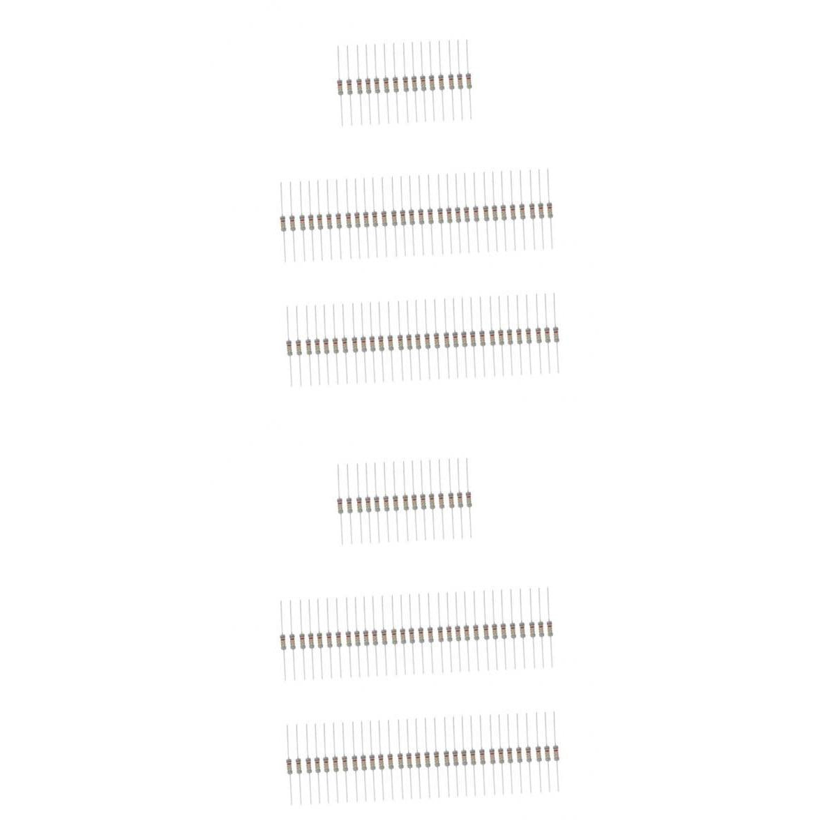 150 Pieces 30 Value 3W 0.1 Ohm - 750 Ohm Carbon Film Resistors Assorted Kit