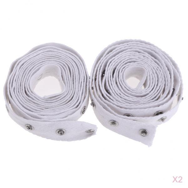 4 Yards White Press Studs Snap Buttons Fastening Tape Sewing Accessories