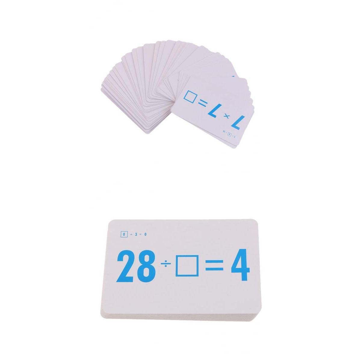 72 Pieces Math Flash Cards for Elementary School Multiplication and Division
