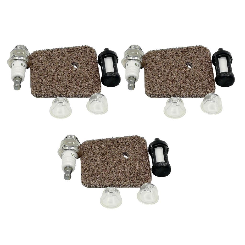 3x Air Fuel Filter Spark Plug for Stihl FS38 FS45 FS46 FS55 HS45 FC55 KM55