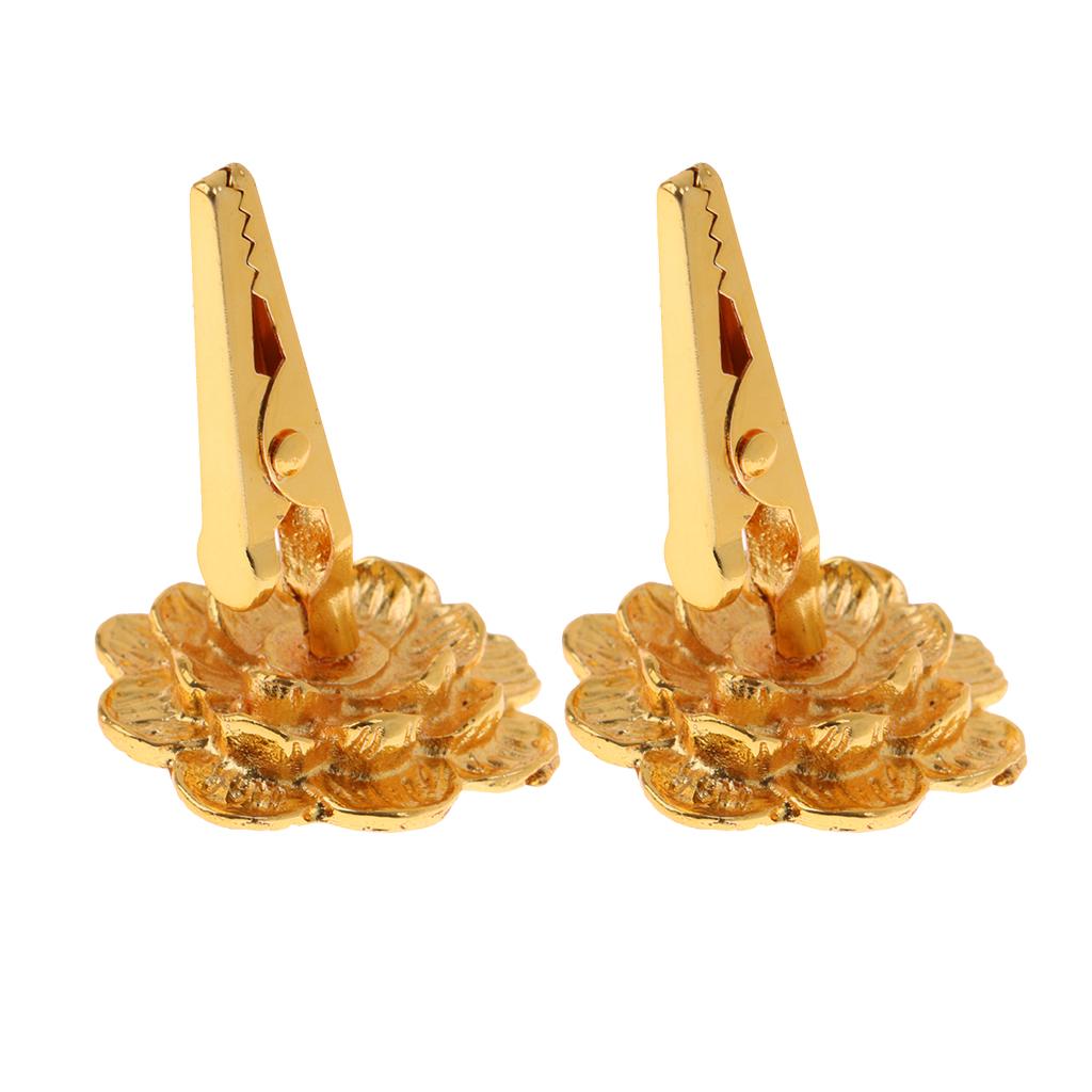2 Buddha Incense Coils Clip Holder Flower Frame Religious Incense Coil Decor