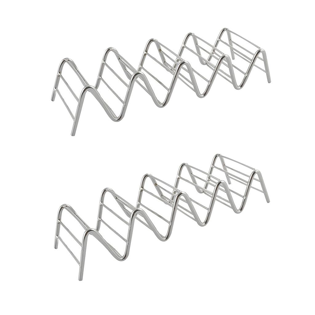 2x Taco Server Taco Holder Hot Dog Holder Stand Taco Display Rack 4~ 5 Slot