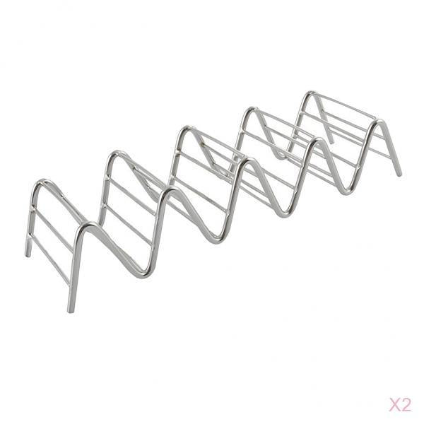 2x Taco Server Taco Holder Hot Dog Holder Stand Taco Display Rack 4~ 5 Slot