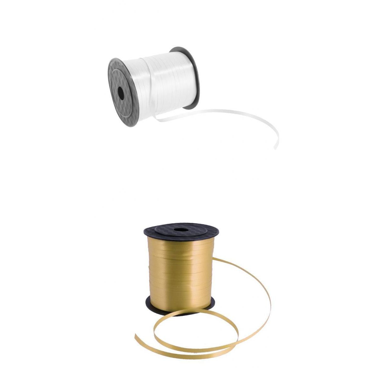 2 Rolls of 225m Balloon Curling Ribbon DIY Craft Wedding Party Decoration