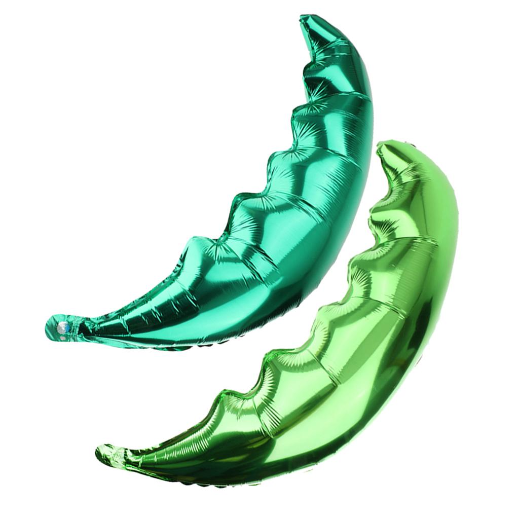2pcs Set Palm Tree Leaf Green Hawaiian Beach Party Balloon Wedding Decor