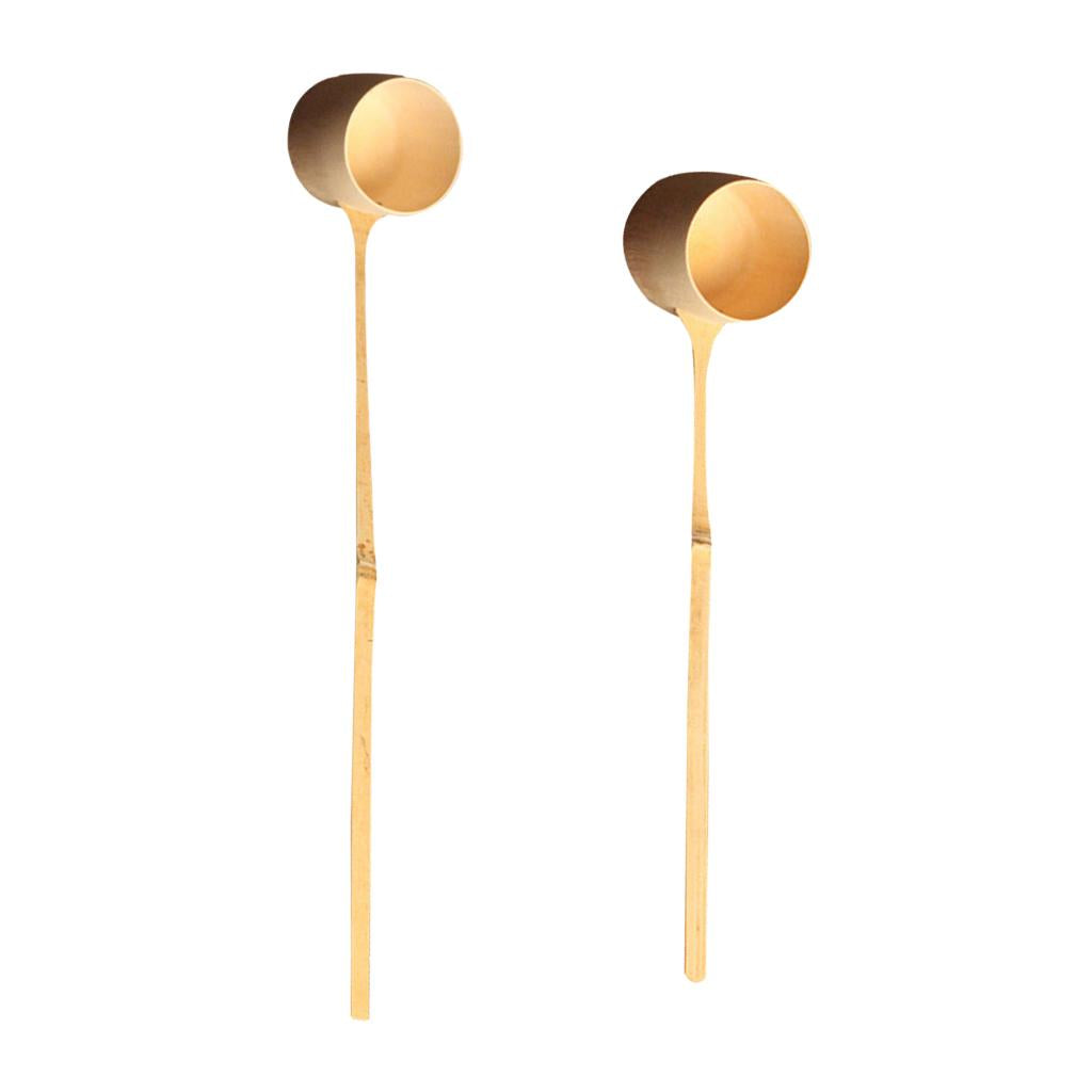 2pc Japanese Tea Ladle Bamboo Water Ladle Water Dipper Soup Wine Spoon