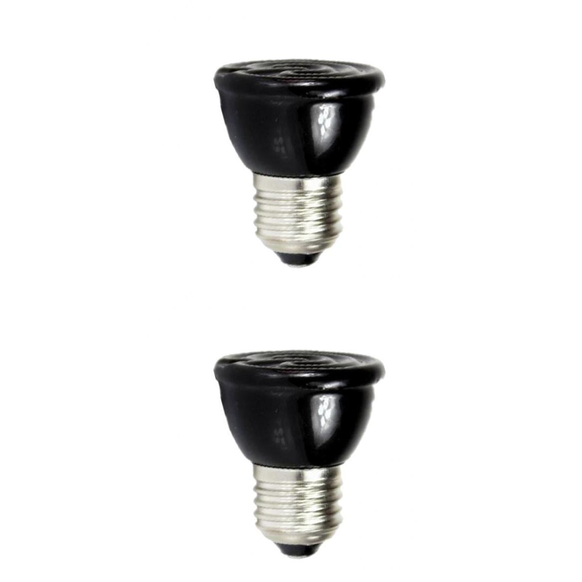 2x Ceramic Reptile Heat Lamp Infrared Heater Light Bulb 220V-240V 80W&60W