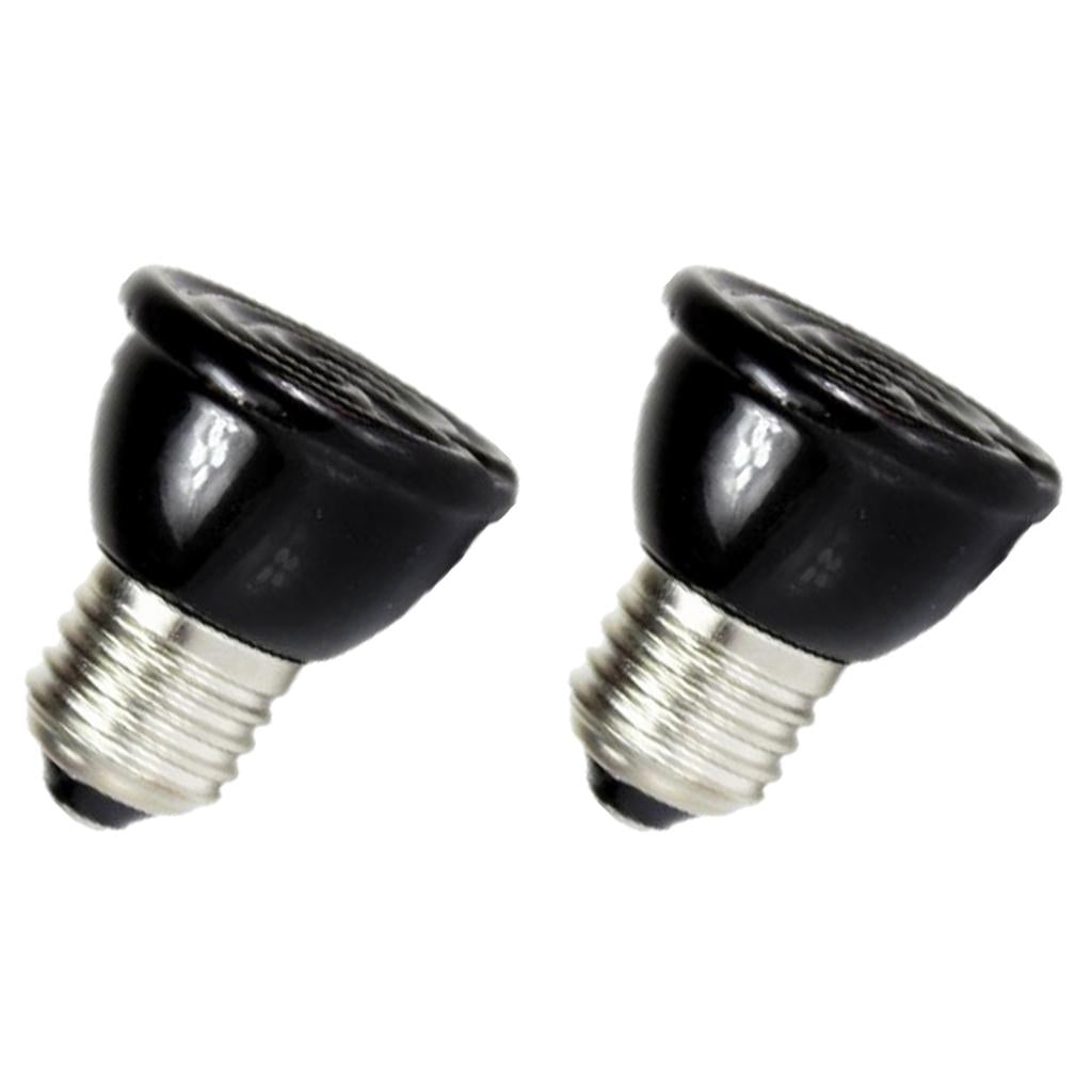 2x Ceramic Reptile Heat Lamp Infrared Heater Light Bulb 220V-240V 80W&60W