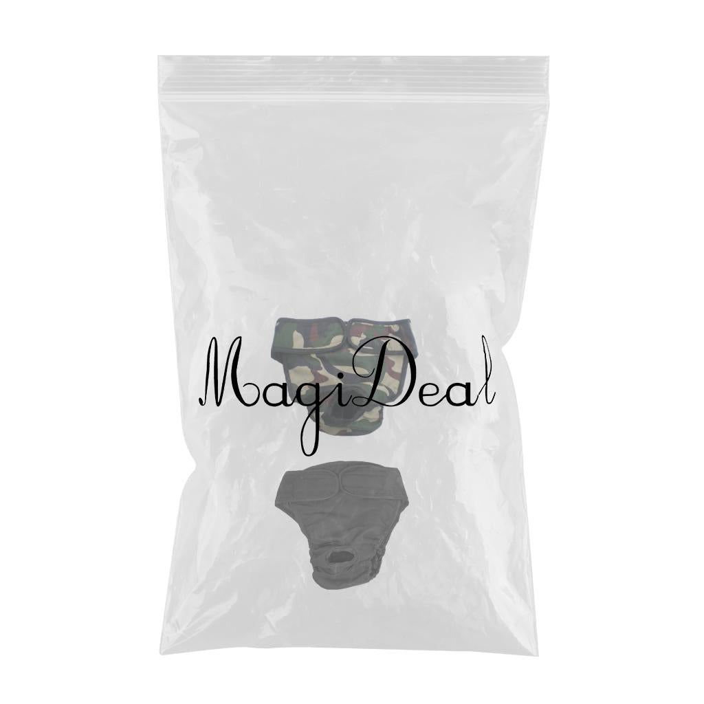 2Pcs Puppy Dog Physiological Pants Femal Dogs Sanitary Pant Diaper L