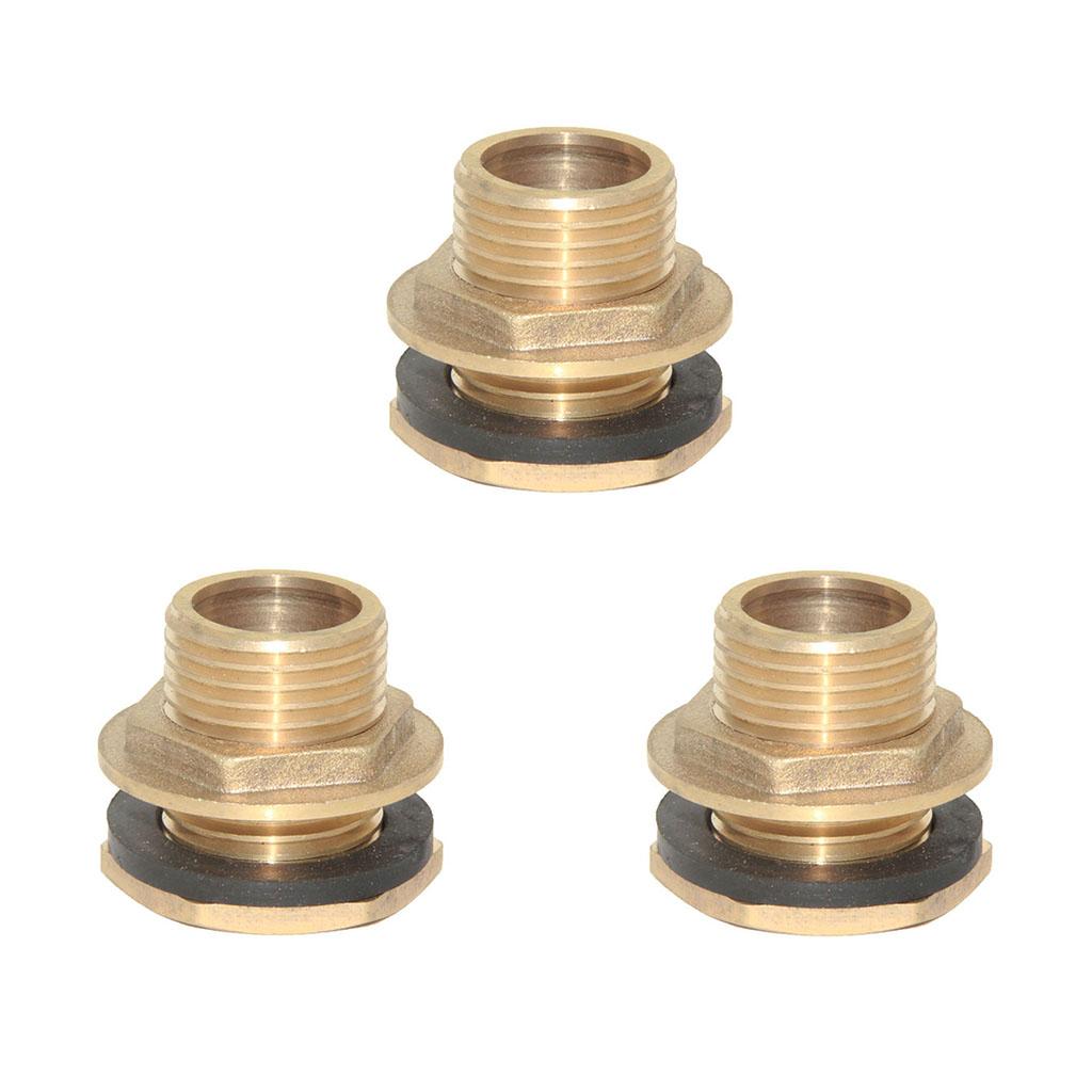 3pcs DN20 Water Tank Hose Water Tube Pipe Connector Adapter Tap Fittings