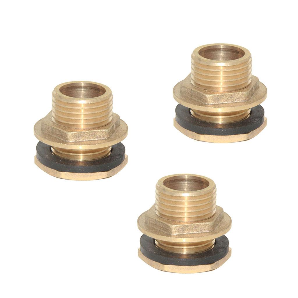 3pcs DN15 Water Tank Hose Water Tube Pipe Connector Adapter Tap Fittings