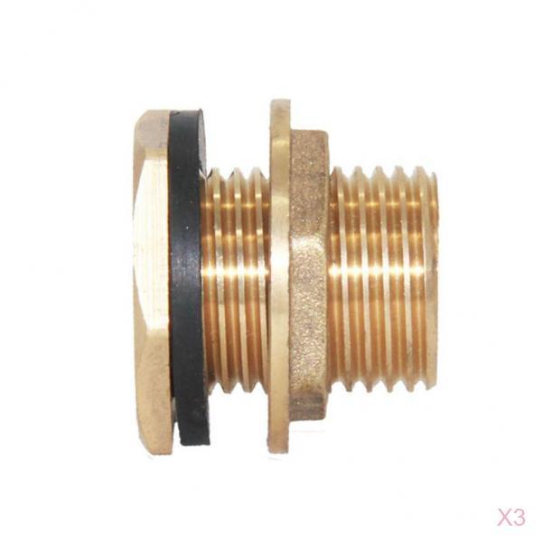 3pcs DN15 Water Tank Hose Water Tube Pipe Connector Adapter Tap Fittings
