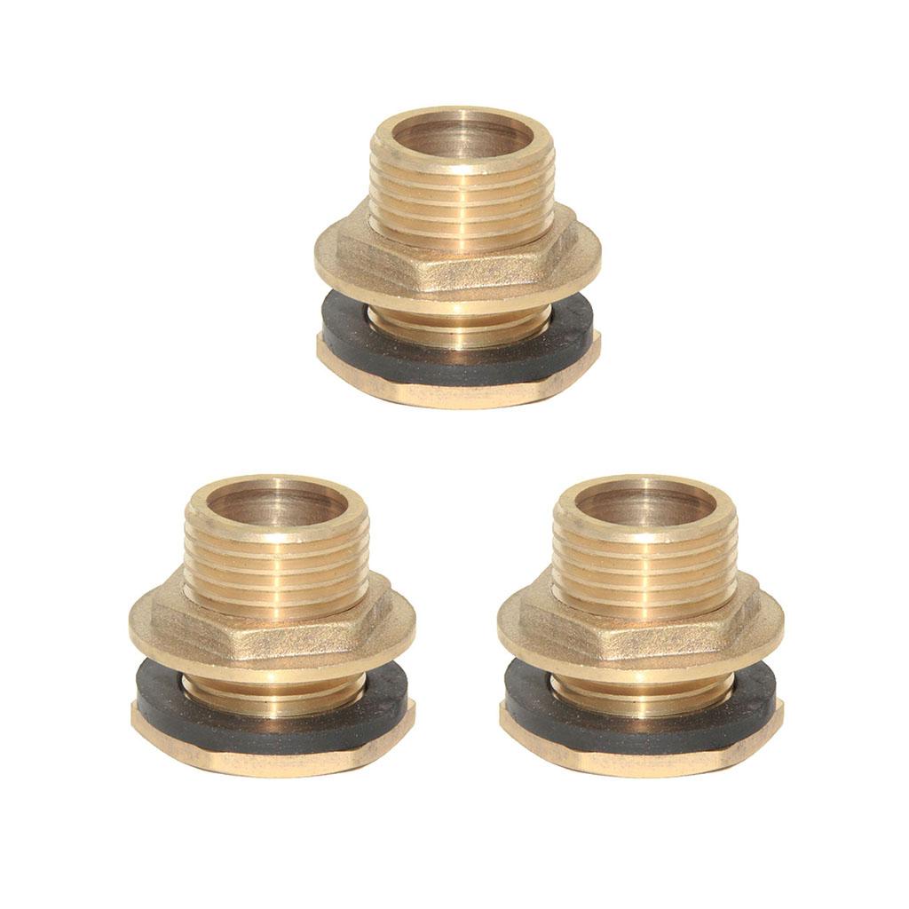 3pcs DN20 Water Tank Hose Water Tube Pipe Connector Adapter Tap Fittings